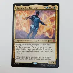 Cosmic Spider-man MTG Mythic Rare Magic: The Gathering Marvel Spider-Man WUBRG - Image 1