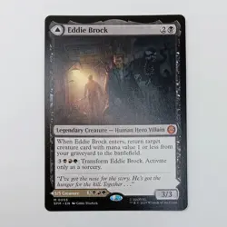 Eddie Brock Venom MTG Rare Mythic Magic: The Gathering Marvel Spider-Man Lethal - Image 1