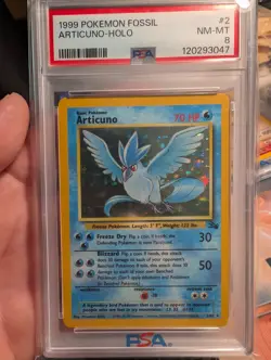 Articuno 2/62 Fossil Holo 1999 Pokemon NM-MT 8 - Image 1