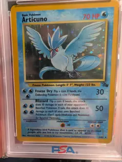 Articuno 2/62 Fossil Holo 1999 Pokemon NM-MT 8 - Image 2