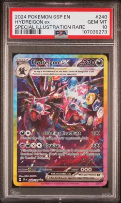 Hydreigon ex 240/191 Surging Sparks SIR PSA 10 GEM MINT Pokemon TCG - Image 1