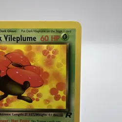 2000 Pokemon Team Rocket First Edition Dark Vileplume #30/82 - Image 3