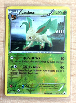 Leafeon 6/108 Dark Explorers Reverse Holo @ 2012 Pokemon - Image 1