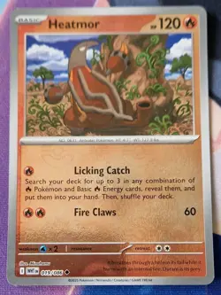 Heatmor 019/086 Pokeball Reverse Holo White Flare Pokemon TCG NM-Mint - Image 1