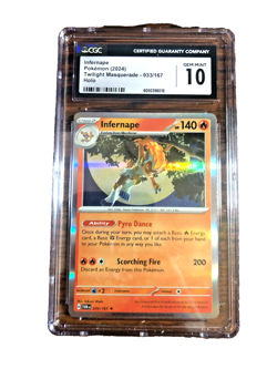 Infernape Holo Rare #033 - CGC GEM MINT 10 - 2024 Twilight Masquerade - Pokemon - Image 1
