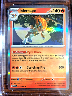 Infernape Holo Rare #033 - CGC GEM MINT 10 - 2024 Twilight Masquerade - Pokemon - Image 2