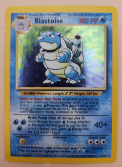 Blastoise 002/102 Base Set Holo Moderately Played Pokemon TCG - Image 3