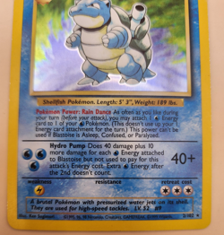 Blastoise 002/102 Base Set Holo Moderately Played Pokemon TCG - Image 5