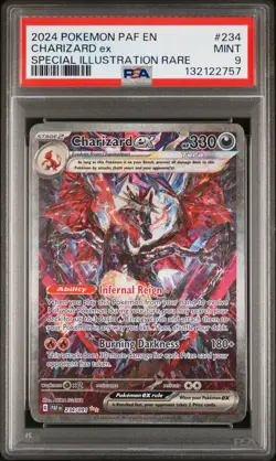 2024 POKEMON PAF EN-PALDEAN FATES SPECIAL ILLUSTRATION RARE CHARIZARD EX PSA 9 - Image 1