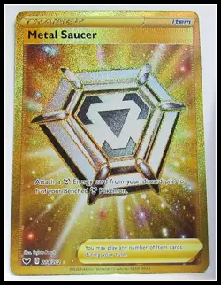 Pokemon Metal Saucer 214/202 Sword & Shield Base Set Secret Rare - Image 1