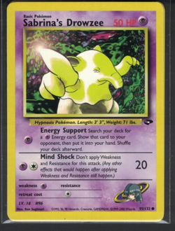 Pokemon Gym Challenge Sabrina's Drowzee 95/132 Common LP - Image 1