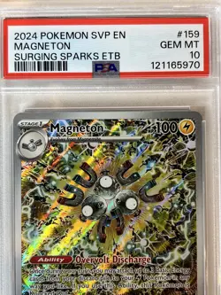 PSA 10 Magneton 159 Surging Sparks Etb - Promo Pokemon TCG Card - Image 2