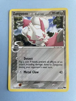 Zangoose Delta Species 15/17 Pop Series 5 Regular Pokemon TCG Card English LP - Image 1