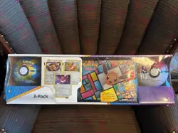 Pokemon Eevee Lunchbox Tin Pokeball TCG Treasures Booster Packs Foil Cards NEW 820650101366 - Image 1