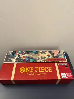 One Piece 1st Anniversary BOX + Playmat & Card Sleeves (sealed) NO PROMO CARDS - Image 2