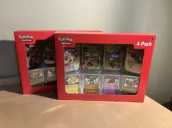 Lot Of 2 - Pokemon 151 S&V 4 Mini Tins + 4 Promo Cards Bundle - (SHIPS NOW!) - Image 1
