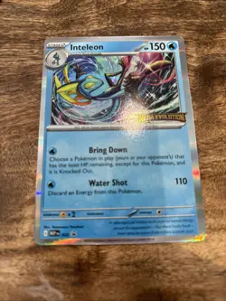 Pokemon Card Inteleon MEP 002 - Mega Evolution Prerelease Black Star Promo - Image 1