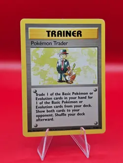 Pokemon TCG - Pokemon Trader 77/102 Base Set Non-Holo Rare Pokemon Card - Image 1