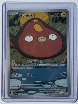 Stunfisk 118/086 Sv: White Flare Illustration Rare Card NM/MINT Pokemon TCG - Image 1