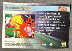 Pokemon Card Topps Ferocious Fighter - Image 2