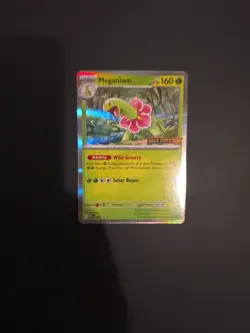 Meganium 001 Pokemon TCG Mega Evolution Stamped Promo Card - Image 1