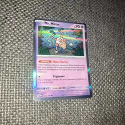Pokemon TCG Mr. Mime Holo Rare 151 122/165 Scarlet & Violet Card Mint - Image 2