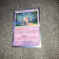 Pokemon TCG Mr. Mime Holo Rare 151 122/165 Scarlet & Violet Card Mint - Image 3