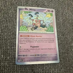 Pokemon TCG Mr. Mime Holo Rare 151 122/165 Scarlet & Violet Card Mint - Image 4