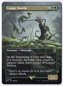 Compy Swarm (Borderless) R Universes Beyond: Jurassic World Collection 9 NM - Image 1