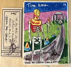 MTG ARTIST PROOF Japanese Crystal Rod AP Time Walk Sketch Art Amy WEBER Magic - Image 1