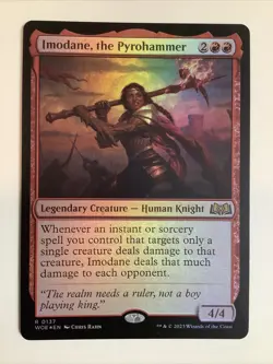 MTG WOE: Imodane, the Pyrohammer (Legendary Creature) Regular Rare Foil 0137 - Image 1