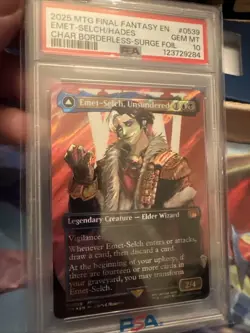 Mtg Final Fantasy XIV Emet-Selch Hades Surge Foil Psa 10! - Image 1