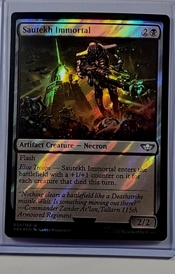 2022 MTG Magic the Gathering Warhammer 40k Surge Foil #54 Sautekh Immortal - Image 1