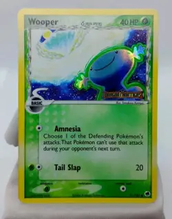 Pokemon TCG Wooper Delta Species Reverse Holo Stamped 71/101 EX Dragon Frontiers - Image 1