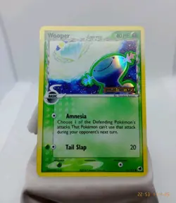 Pokemon TCG Wooper Delta Species Reverse Holo Stamped 71/101 EX Dragon Frontiers - Image 2