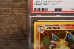 1999 pokemon game 4 charizard-holo PSA EX-MT 6 - Image 3