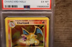 1999 pokemon game 4 charizard-holo PSA EX-MT 6 - Image 4