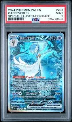 2024 Pokemon S&V Paldean Fates Shiny Gardevoir ex SIR 233/091 Graded PSA 9 - Image 1