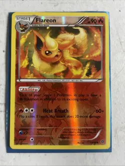 Pokemon XY Ancient Origins Reverse Holos #13/98 Flareon - Image 1