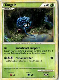 2011 HEARTGOLD & SOULSILVER CALL OF LEGENDS TANGELA 72/95 - Image 1