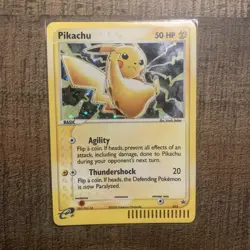 2003 POKEMON TCG PIKACHU BLACK STAR PROMO HOLO RARE E-READER 012 - Image 1