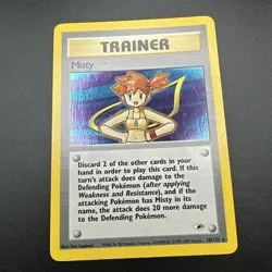 Pokemon TCG Misty Gym Heroes 18/132 Holo Unlimited Holo Rare - Image 1