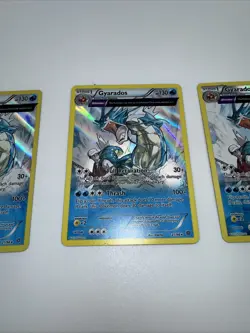 3x 2015 Pokemon XY Ancient Origins Gyarados Holo Rare #21/98 MINT! - Image 3