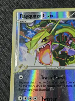 Pokemon - Rayquaza C Lv. 73 - Reverse Holo Rare 8/147 - 2009 Supreme Victors - Image 2