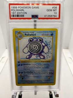 1999 Pokemon Game Poliwhirl 1st Edition PSA 10! - Image 1