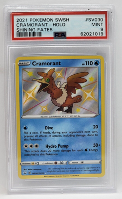 2021 Pokemon Shining Fates Shiny Vault Holo Rare #SV030 - PSA Mint 9 - CRAMORANT - Image 1