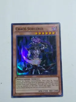 Yugioh! Chaos Sorcerer LCYW-EN248 Super Rare 1st Ed Played - Image 1