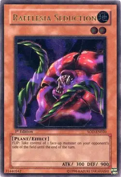 Yugioh! LP Rafflesia Seduction - SOD-EN020 - Ultimate Rare - Unlimited Edition L - Image 1