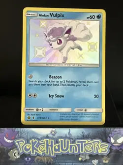 Pokemon Card Alolan Vulpix SV8/SV94 Hidden Fates Baby Shiny Near Mint - Image 1
