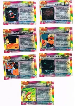 Pokemon 1999 (GTF#1) Topps Movie MEWTWO STRIKES BACK bundle of 7 cards, 2 FOIL - Image 2